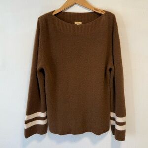 J. CREW CASHMERE BOATNECK SWEATER